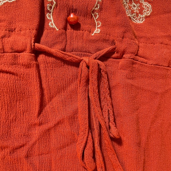 Embroidered Rust Top - Picture 8 of 13